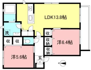 Water Stone【2階】の間取り