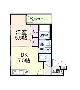フジパレス杉本町サウス【1階】の間取り