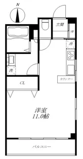 マンション丸中【2階】の間取り