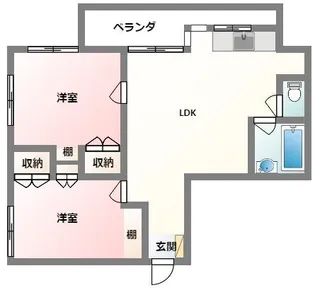 嘉数ハイム【4階】の間取り