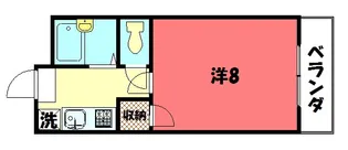 銀頂ハイツME【2階】の間取り