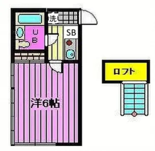カレッジ大宮【1階】の間取り