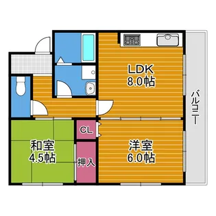 メゾンメイユール【1階】の間取り