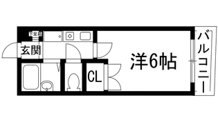 ジュネス売布【1階】の間取り