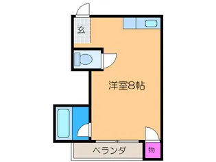 コ-ポイン長居A棟【3階】の間取り