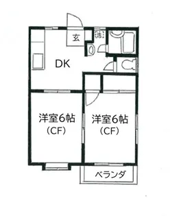 第2美咲コーポ【2階】の間取り