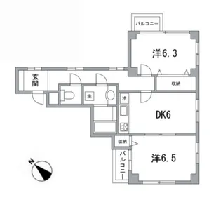 K.B MORISHITA【4階】の間取り