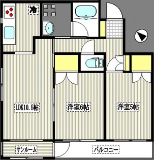 ヴェルフォーレ宮崎台II【3階】の間取り