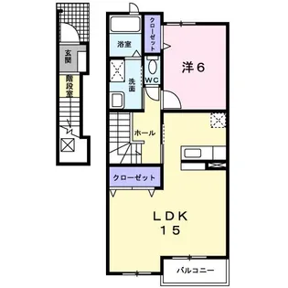 Y・Yロータス B棟【2階】の間取り