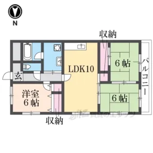 メゾン田井新町【5階】の間取り