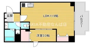 アール メゾン 道頓堀【5階】の間取り