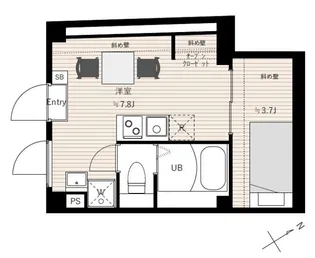 アムレア荻窪【5階】の間取り