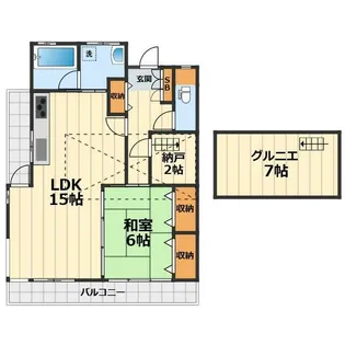 コーポヤマムラ【2階】の間取り
