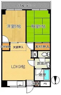 ツインパル【5階】の間取り
