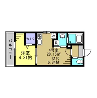 Ajour新松戸03【1階】の間取り