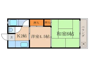 科塚マンション【2階】の間取り
