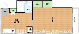 河庄マンション【3階】の間取り