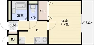 シャトーエマー寿【3階】の間取り