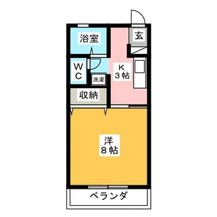 ロイヤルはまゆう【1階】の間取り