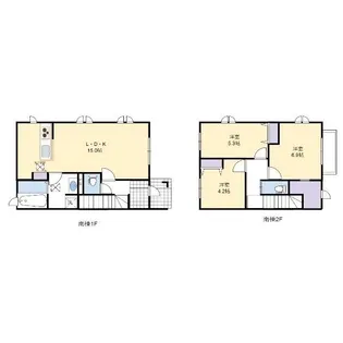 岡山県倉敷市福島【一戸建】の間取り