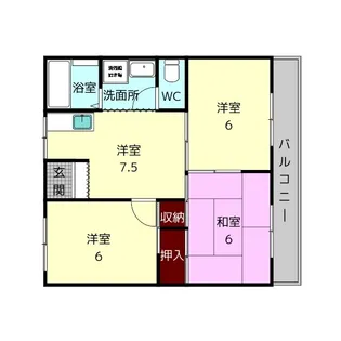 奈良県奈良市六条緑町3【アパート】の間取り