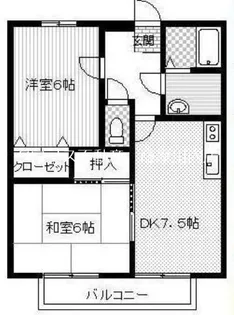 鹿児島県薩摩川内市中郷4【アパート】の間取り