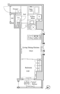 コンフォリア浅草橋【2階】の間取り
