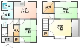 広島県福山市南蔵王町6【一戸建】の間取り