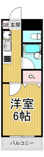 マンション宮本1【4階】の間取り