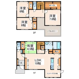 熊本県菊池郡菊陽町大字原水【一戸建】の間取り