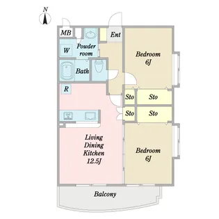 サンパティーク【1階】の間取り