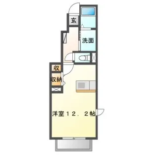 バーミィK B棟【1階】の間取り