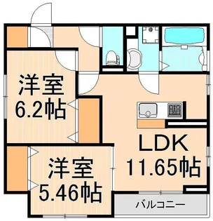 bloom【2階】の間取り