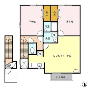 トップヒル泉 II【2階】の間取り