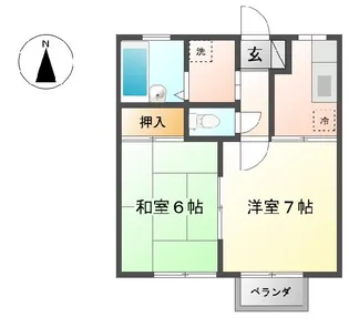 テンダーMI【2階】の間取り