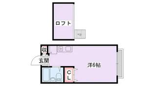 ハイツ北松川【2階】の間取り