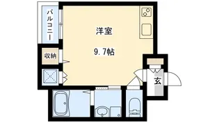 パシフィック千林【3階】の間取り