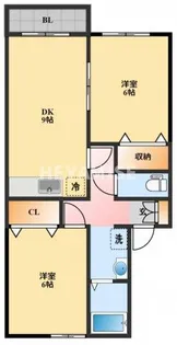 セジュールYMIII【1階】の間取り