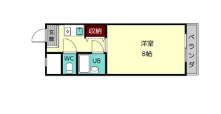 メゾン大和東生駒【1階】の間取り