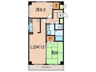 Refinado Uozaki【2階】の間取り