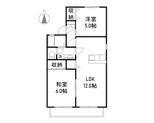 グランオーシャンI【1階】の間取り