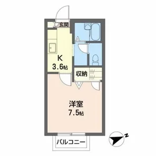 クレール香詩夢【2階】の間取り