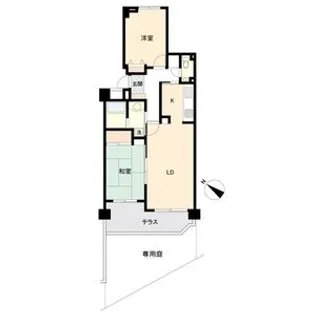 ロイヤルガーデン森林公園【1階】の間取り