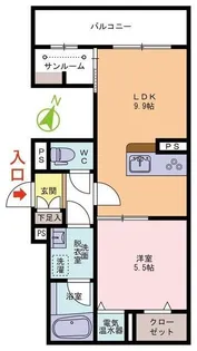 ムーリエ【3階】の間取り