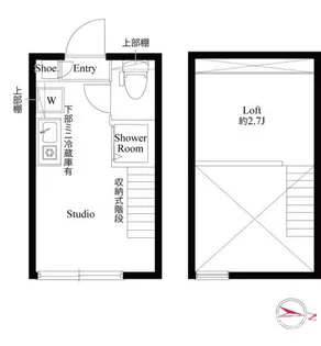 1Rの間取り画像