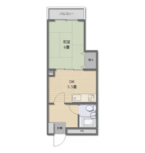 高盛マンション【4階】の間取り