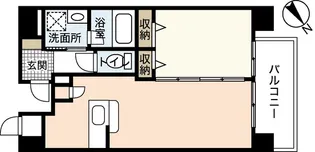 ディアメゾン新白島駅【10階】の間取り