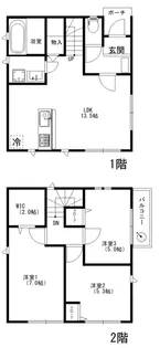 埼玉県久喜市南4【一戸建】の間取り