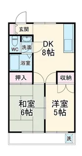 グリーンライフ奥津【2階】の間取り