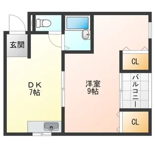 千鳥橋第2RSビル【4階】の間取り